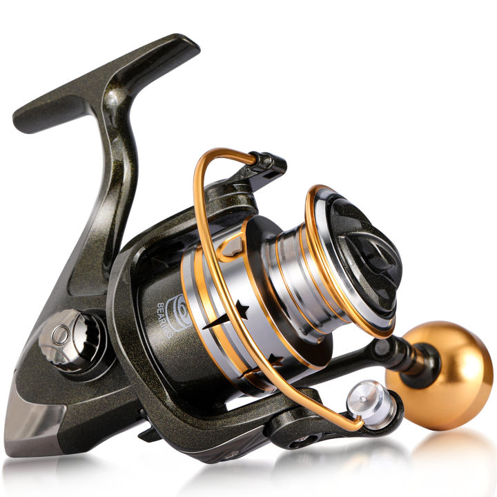 COD]Spinning Fishing Reel 5.2:1 Gear Ratio Anti-Corrosion Drive Gear  Spinning Reel 1000 - 5000 Series Fishing Reel for Freshwater and Salwater