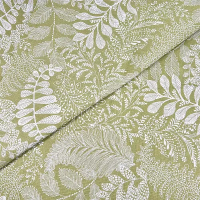 Floral Printed Cotton Linen Fabric