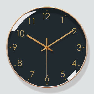 Đồng Hồ Trang Trí Thời Trang Đen Treo Tường Số Âm Thanh Đồng Hồ Điện Tử Tự Động Đồng Hồ Trang Trí Phòng Khách Đơn Giản Sang Trọng