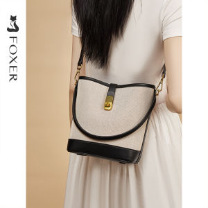Foxer Bucket Bag Womens Crossbody Bag Commuting Versatile Fashion Shoulder Bag Sling Bags For Women