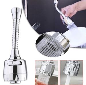 360 Degree Swivel Kitchen Faucet Aerator Bubbler Adjustable Dual Mode Sprayer Filter Diffuser Water Saving Nozzle Faucet Connector
