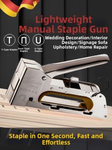 ZHENMIAO | Manual Tack Gun U Shaped or Door-Shaped Staples