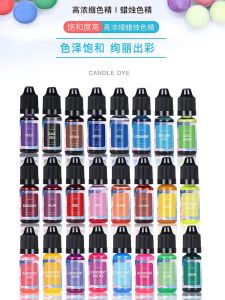 DIY Liquid Candle Dye Special Pigment Color Mixing Homemade by Hand Aromatherapy Candle Sand Painting Soy Wax Jelly Wax