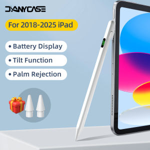 Stylus Pencil for iPad 11th A16 10th 10.9 Air 4 5 6 Air 11 M2 M3 M4 Air 13 Pro 11 M4 Pro 13 Pro 12.9 3/4/5/6th 7/8/9th 10.2 6th 9.7 Air 3 10.5 Mini 5 6 7 Mini 7 A17 Pro with Plam Rejection & & Digital Power Display