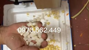 Máy cắt hạt lựu INox cao cấp 300kg/h thái hạt lựu trái cây củ quả