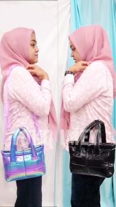Tas Mini Selempang Wanita Puffy Karens Tali Strap Macrame Vol2 Bahan Waterproof