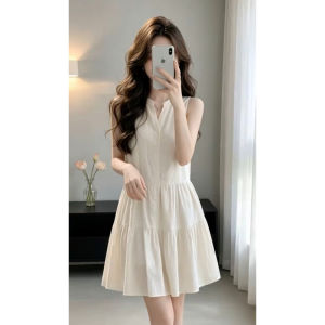 SENWA | Đầm Hè Dạng A-line Eo Cao Không Tay Cho Người Thon Gọn