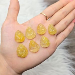 Mặt hồ ly chúa Cửu Vỹ Hồ Thạch Anh Tóc Vàng VIP cho mệnh Thổ và Kim - Phong Thủy TUDO