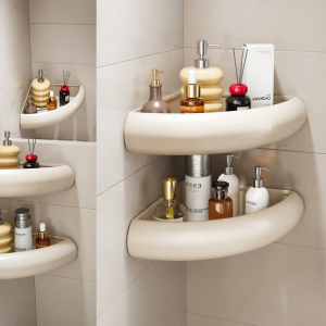 MOSHANG | Wall-mounted Bathroom Storage Rack No-drilling