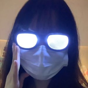Kacamata Conan Led Nyala Efek Khusus Bercahaya Luminescent Kacamata Berkilauan Techy