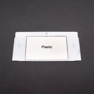 2PCS Plass Or Glass Top Screen Protector Cover Lens Replacement For 3DS Front LCD Equipped With Strong Adhesive backing