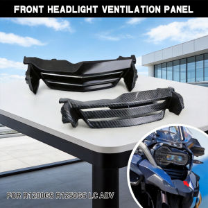 SHAOQI | Motorcycle Front Headlight Air Vent Panel Fairing Bracket Trim Cowl Mount For BMW R1200GS R1250GS LC ADV Adventure 2013-2023