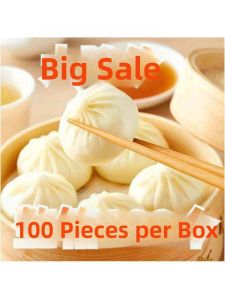 Hangzhou Style Fresh Meat Baozi Breakfast Ready-to-Eat Steamed Buns