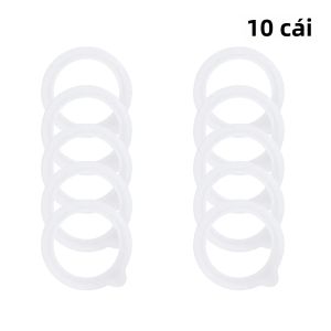 10 Chiếc Silicone Kín Hơi Gioăng Cao Su Nhẫn Cho Nắp Bình Thay Thế Nhà Bếp Bảo Quản Hộp Đựng Nắp Silicon
