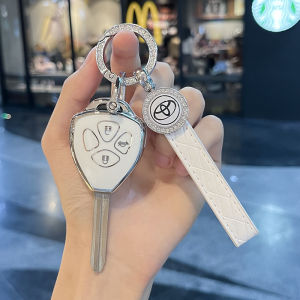 Old Style Toyota Corolla Crown RAV4 Straight Plate Sharpie Prado Car Key Shell Cover TPU Soft Rubber Commuting Style