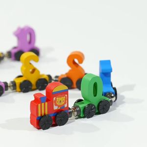 Magnetic Digital Train Childrens Hand-eye Coordination Intelligence Early Education Digital Enlight
