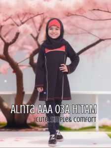 Baju Blus Anak Perempuan Daily Outfit for Girls AAA 03A Hitam / Baju Casual Baby Girls Adem & Cute