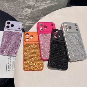 szhaiyu | Luxury Glitter Rhombus Grid Sequins TPU Phone Case for IPhone 17 Air 16E 15 14 Plus 13 12 11 Pro Max Soft Protective Cover