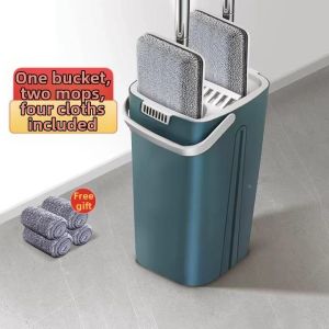 WIND LOVES FLOWERS | Hand-free Cleaning Home Mop Bucket Integrated