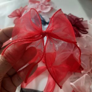 [ MẪU 1 ] Nơ trang trí rư.ợu vang - Nơ trang trí tráp cưới hỏi trang bó hoa giỏ hoa