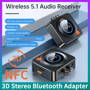VAORLO Bluetooth 3D 5.1 Thiết Bị Thu Nhận Âm Thanh Âm Thanh Vòm Stereo Music Bộ Chuyển Đổi Không Dây NFC 3.5Mm AUX R/L RCA Hỗ Trợ USB SD/TF Dùng Thẻ Cho Loa Bộ Phụ Kiện Xe Ô Tô Bộ Khuếch Đại Tai Nghe