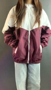 HOLDERS Hoodie Track Suit Tracktop Windbreaker Zipper Jacket Casual Vintage Kombinasi Warna Pria Wanita