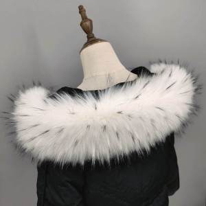 Womens Fashionable Fox Fur Collar Jacket Coat Multi-Functional Simulated Leather Long Rectangular Shape Thickened for All Seasons