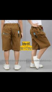 celana anak laki laki model pendek  7/8 variasi bordir umur 1-12 tahun