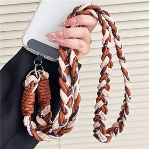 2.2cm Widen Mobile Phone Lanyard Camera Keychain Anti-loss Hanging Rope Woven Crossbody Cellphone Strap Lanyards