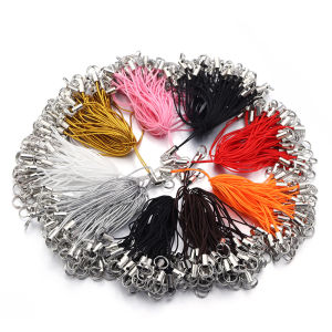 50Pcs/Lot Wire Cord Mobile Phone Craft Pendant Lanyard DIY Handmade Materials Key Ring DIY Toys Pendant Clips Lanyard Accessorie