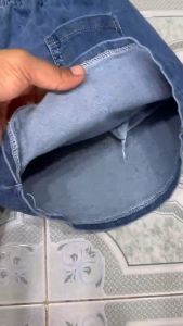 Quần đùi jeans bigsize Quần Sọt Jean Nữ Hàng Co Giãn Ảnh Chụp Thật size  đại 40-85kg