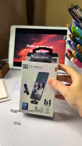 Mikrofon Lavalier Tanpa Wayar K9 2.4GHz | Mikrofon Lavalier Wayarles | Pemancar & Penerima | Video Langsung & Temuduga