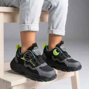 BUM Equipment Kids Shoe CSY258/CSY259 Black x Green/Pink x Tiffany Blue - Kasut Kanak-Kanak Kasual Ringan Selesa