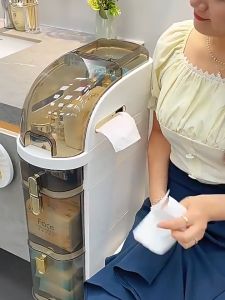 Goody Gap Storage Cabinet Transparent Organizer Plastic Drawer With Wheels Bathroom Slim Cabinet