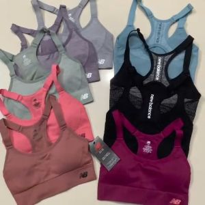 Áo Bra Thể Thao Tập Gym Yoga Chạy bộ NB Hàng Xuất Xịn Vải Dệt Kim Co Giãn Nâng Giữ Ngực Tốt