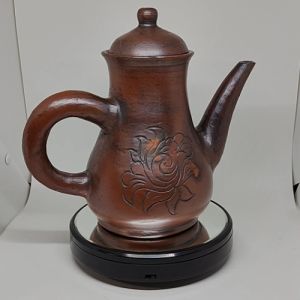 Teko Porong Jus Tinggi Tanah Liat Teapot Poci Gerabah Tradisional Tempat Minum Air D15 Kapasitas 1.5 Liter Diameter 15 cm
