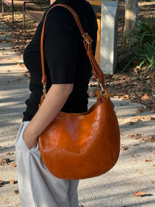 Browan Retro Underarm Tote Bag Womens New 2025 Luxury Minimalist Shoulder Bag Soft Casual Style with Zipper Inner Pocket