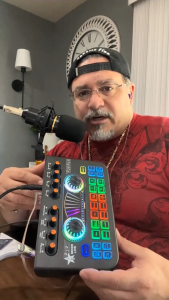 MATUARI Tenlamp Sound Card Mixer Audio Bluetooth Untuk Rekaman Karaoke Live Streaming Tiktok - X3