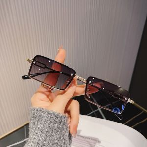 Men Sunglasses Rectangular Sunglasses Stylish Small Frame Fashion Style Super Cool Hipster Handsome Hip Hop Disco Jumping Glasses Women