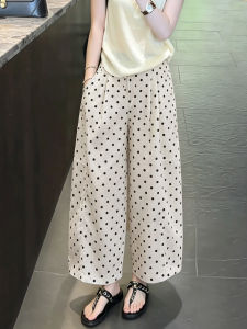 Dots Loose Casual Wide Leg Pants