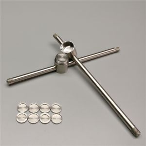 Billiard Cue Stick Leather Head Pressing Tool Snooker Leather Head Changing Tool Chinese Style Snooker Cue Stick Maintenance Equipment