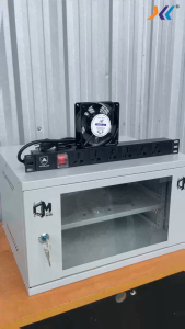 SET ตู้ RACK 6U ลึก 40cm พร้อมพัดลมระบายความร้อน + รางปลั๊กไฟ 6 ช่อง Network CCTV Server ครบชุด