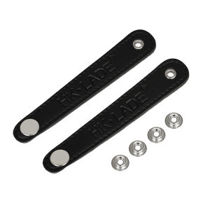 HK.LADE 2Pcs Super Wide Thick Accordion Bellows Strap - Black PU Leather Bass Accordion Shoulder Strap Accessories