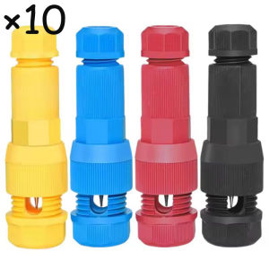 Feelife 10pcs Low Voltage Fastlock Piercing Connectors Waterproof Crimp Wiring Terminal Electrical Cable Quick Connector for Outdoor Indoor