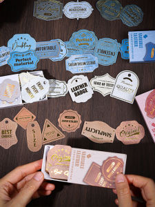 Retro Gold Foil Label Sticker