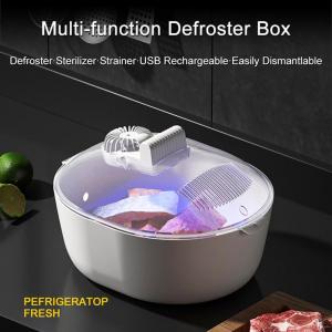 NFY Kitchen Quick Thaw Machine 4 In 1 Derfroster Household Food Meat Fresh-Keeping Defrosting Fruit Drain UV Antibacterial Box Tableware Trays