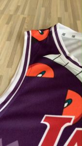Jersey Gengar LA Lakers #23 CUSTOM UNGU LEBRON JAMES Swingman Bola Basket NBA Baju Kaos T-Shirt Tshirt Atasan Costum Kostum