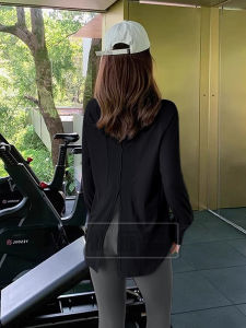 Slimming Yoga Top Womens Loose Long Sleeve Fitness T-Shirt Breathable Beautiful Back Running Suit Morning Exercise Set