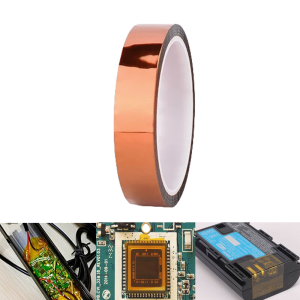 เทปอุณหภูมิสูง เทป Polyimide ปราศจากสารตกค้าง เทป Goldfinger Capton การเชื่อมอิเล็กทรอนิกส์ การพิมพ์ 3 มิติ