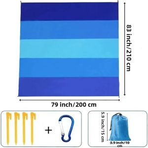 Bộ Thảm Dã Ngoại Chống Thấm Nước Chống Cát Cỡ Lớn Di Động Dùng Cho Du Lịch Đi Bộ Đường Dài Cắm Trại Thể Thao